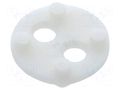 Spacer sleeve; LED; Øout: 6.4mm; ØLED: 3mm,5mm; L: 1.8mm; white BIVAR 450-070