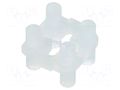 Spacer sleeve; LED; ØLED: 3mm,5mm; L: 4.1mm; natural; UL94V-2; T: 1mm BIVAR 460-160