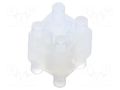 Spacer sleeve; LED; ØLED: 3mm,5mm; L: 6.4mm; natural; UL94V-2 BIVAR 465-250