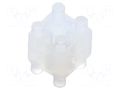 Spacer sleeve; LED; ØLED: 3mm,5mm; L: 6.4mm; natural; UL94V-2 BIVAR 465-250