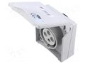 Connector: AC supply 3-phase; socket; female; 16A; 415VAC; Design PCE 844-6GV