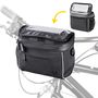 Wozinsky bicycle handlebar bag bike shoulder bag black (WBHBB-01), Wozinsky 5907769307539 5907769307539
