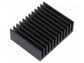 Heatsink: extruded; grilled; black; L: 50mm; W: 37.5mm; H: 20mm FISCHER ELEKTRONIK SK444/50/SA