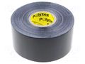 Tape: duct; W: 48mm; L: 25m; Thk: 0.25mm; black; natural caoutchouc ANTICOR ANC-118-48-25BK