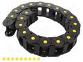 Cable chain; MEDIUM; Bend.rad: 150mm; L: 1000mm; Int.height: 35mm BREVETTI 435MU040150