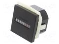 Counter: electromechanical; working time; mechanical indicator KÜBLER H57-100-130VAC