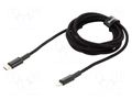 Cable; USB 2.0; Apple Lightning plug,USB C plug; 2m; black; 20W BASEUS CATLGD-A01