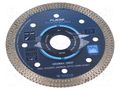 Cutting diamond wheel; Ø: 115mm; Holder: assembly hole; 22.23mm NOZAR DIAMANTWERKZEUGE NOZAR-PL6720100
