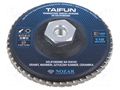 Flap grinding wheels; 115mm; Granularity: 120; M14; TAIFUN NOZAR DIAMANTWERKZEUGE NOZAR-PL6720391