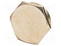 Protection cap; metal; Thread: PG21; Spanner: 30mm; with seal HARTING 09000005073