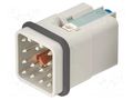 Connector: HDC; contact insert; male; 10A; 400V; Han Q; PIN: 13 HARTING 09120123004