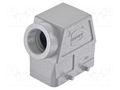 Enclosure for connectors: HDC; Type: high; Gland: PG21 HARTING 09300100522