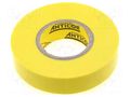 Tape: electrical insulating; W: 19mm; L: 20m; Thk: 0.19mm; yellow ANTICOR ANC-202-19-20YE