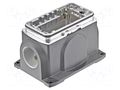 Han Yellock 60HSM 2xM40 with bulkhead h. HARTING 11126001217