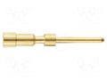 Contact; male; 1mm; gold-plated; 0.75÷1.5mm2; crimped; for cable HARTING 09151006103