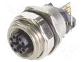 PIN: 8; female; for panel mounting,on PCBs,front side nut HARTING 21033814807
