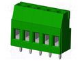 Connector: PCB terminal block; terminal; VI; 16A; 300V; PIN: 5; 1x5 AMPHENOL ANYTEK VI0521550000G