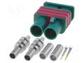 Connector: antenna; plug; Fakra; double,straight; green 4CARMEDIA ANT.CONN.05