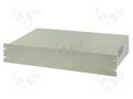 Enclosure: rack mounting; Standard: 19"; 2U; grey; Z: 88mm; X: 482mm COMBIPLAST CP-37-2G