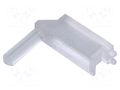 Fiber for LED; Ø3mm; Front: convex; angular,with PCB mounting BIVAR SLP3-600-450-R