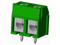 Connector: PCB terminal block; terminal; TC; PIN: 2; on PCBs; 1x2 AMPHENOL ANYTEK TC0203500000G