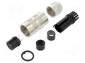 Connector: M16; plug; female; PIN: 4; 6A; 250V; 423; soldering; IP67 BINDER 99-5110-40-04