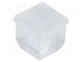 Fiber for LED; 3.3x3.3mm; L: 2.5mm; square; Front: convex; straight BIVAR PLPQ3-100