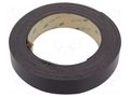 Tape: magnetic; W: 25mm; L: 5m; Thk: 1.55mm; caoutchouc; -40÷71°C 3M 3M-1317-25-5