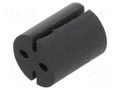 Spacer sleeve; LED; Øout: 5.1mm; ØLED: 3mm,5mm; L: 29.08mm; black BIVAR ELM1-1.145