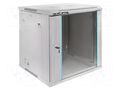 Enclosure: rack cabinet; Standard: 19"; 12U; grey; Z: 635mm; X: 600mm QOLTEC QOLTEC-54485