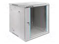 Enclosure: rack cabinet; Standard: 19"; 12U; grey; Z: 635mm; X: 600mm QOLTEC QOLTEC-54487