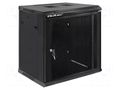 Enclosure: rack cabinet; Standard: 19"; 12U; black; Z: 635mm QOLTEC QOLTEC-54488