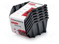 Container: cuvette; black; long; 249x158x114mm; 6pcs; KBILS25 KISTENBERG KBILS25-S411
