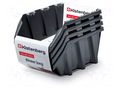 Container: cuvette; black; long; 295x198x133mm; 4pcs; KBILS30 KISTENBERG KBILS30-S411
