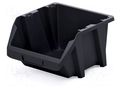 Container: cuvette; black; short; 238x272x160mm; KBIS28; BINEER KISTENBERG KBIS28-S411