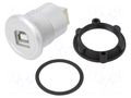 Adapter; USB B socket,both sides; USB 2.0; Thread: M22; 1÷10mm ONPOW USB-04C