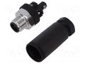 Connector: M12; male; 713; 60V; IP67; for cable; screw terminal BINDER 99-0437-282-05