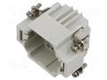 Connector: HDC; contact insert; male; CDD; PIN: 24; 10A; 600V; 24+PE ILME CDDM24