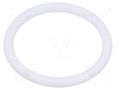 O-ring gasket; silicone; Thk: 2.5mm; Øint: 22mm; white; -60÷160°C ORING USZCZELNIENIA TECHNICZNE O-22X2.5-SI-WH