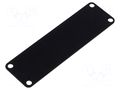 Front panel; aluminium; 1455; black; 10pcs. HAMMOND HM-1455LALBK-10