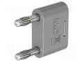Connector: 4mm banana; banana 4mm socket x2,banana 4mm plug x2 STÄUBLI KS-4N-19-28