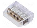 Quick splice; 24A; 600V; for cable; spring clamp; 0.75÷4mm2 SIMET SCP5