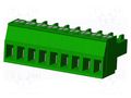 Connector: pluggable terminal block; plug; female; 10A; 300V; 1x9 AMPHENOL ANYTEK TJ0911530000G