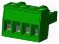 Connector: pluggable terminal block; plug; female; 12A; 300V; 1x4 AMPHENOL ANYTEK TJ0471560000G