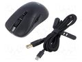 Mouse; black,red; USB A; wireless,optical,wired; 1.8m; 600mAh; 6h SAVIO SAVGM-RIFTBLACK