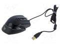 Mouse; black,red; USB A; optical,wired; 1.8m; No.of butt: 15 SAVIO SAVGM-VALIANT