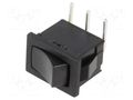 ROCKER; SPDT; Pos: 2; ON-ON; 6A/250VAC; black; none; CW; Body: black NKK SWITCHES CWSA12AANH