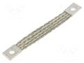 Braids; earthing tape; 10mm2; Ø1: 7mm; Ø2: 7mm; 75A; L: 100mm; KT CONNECT KT-010-100-0707-D
