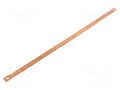 Braids; earthing tape; 10mm2; Ø1: 7mm; Ø2: 7mm; 75A; L: 400mm; ST CONNECT ST-010-400-0707-D