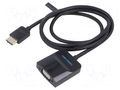 Converter; HDMI plug,VGA female; Full HD 1080p; 1m; black; ABS VENTION 42437